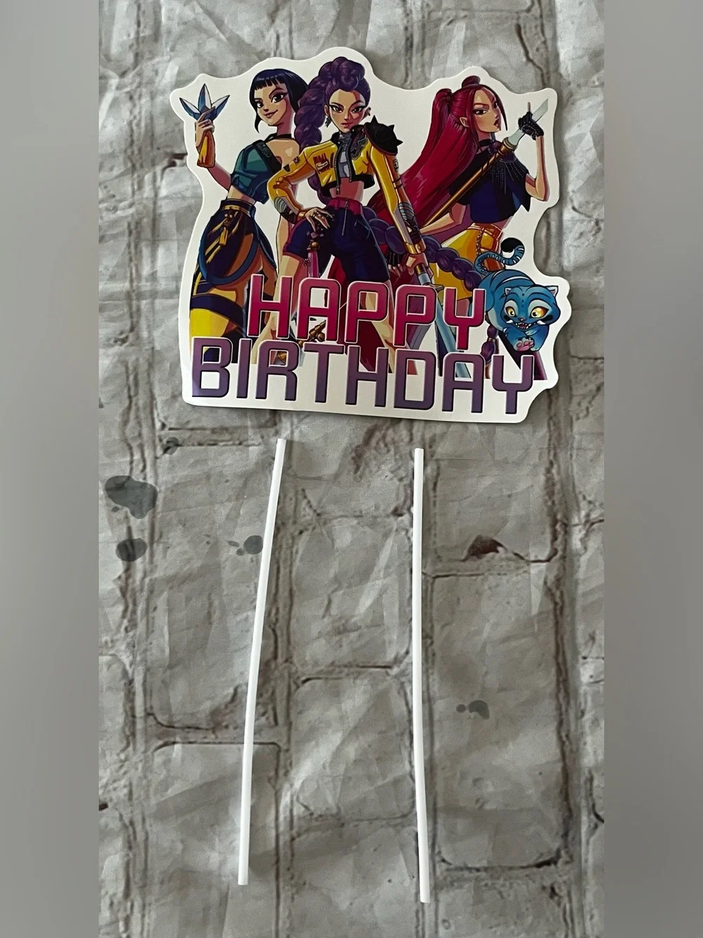 KPop Demon Hunters Birthday Party Decorations Balloons Cake Topper Banner Set